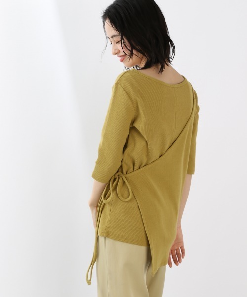 LOWRYS FARM（ローリーズファーム）の「ｍａｎｙｗａｙアシメ5Ｓ　879410（Tシャツ/カットソー・レディース・アイボリー/チャコールグレー/イエロー・FREE）」の17枚目の写真