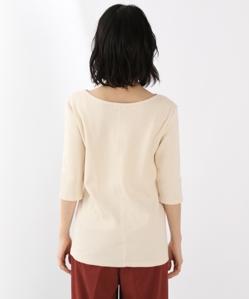 LOWRYS FARM（ローリーズファーム）の「ｍａｎｙｗａｙアシメ5Ｓ　879410（Tシャツ/カットソー・レディース・アイボリー/チャコールグレー/イエロー・FREE）」の15枚目の写真