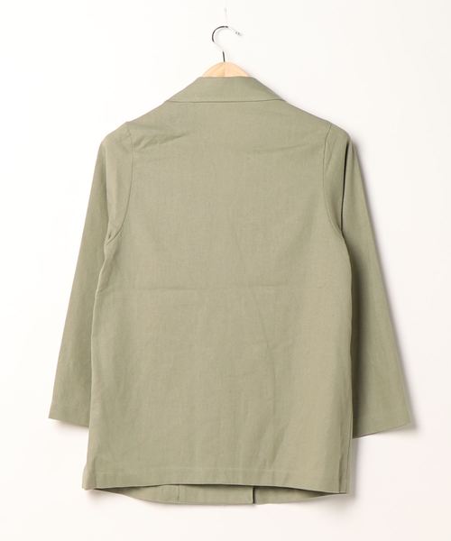 KOBE LETTUCE（コウベレタス）の「リネンダブルテーラードサマージャケット【セットアップOK】（テーラードジャケット・レディース・ベージュ/オリーブ/アイボリー・FREE）」の13枚目の写真