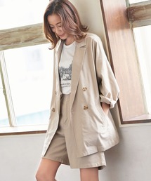 KOBE LETTUCE | リネンダブルテーラードサマージャケット【セットアップOK】(テーラードジャケット)