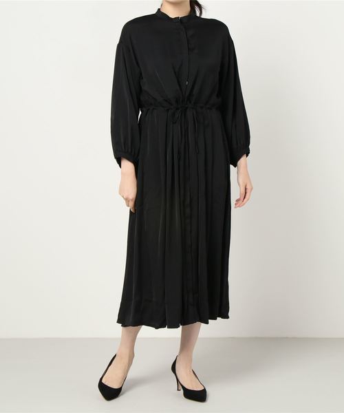 Cie ワンピースマットサテンガウンワンピース