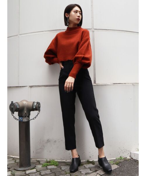 EMODA（エモダ）の「スウィッチングプレスパンツ（その他パンツ・レディース・ブラック/グレー/ピンク・SMALL/MEDIUM）」の6枚目の写真