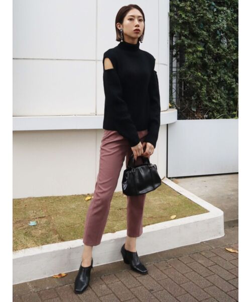 EMODA（エモダ）の「スウィッチングプレスパンツ（その他パンツ・レディース・ブラック/グレー/ピンク・SMALL/MEDIUM）」の11枚目の写真