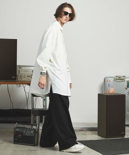 MAISON SPECIAL（メゾンスペシャル）の「《ユニセックスアイテム》ダンボールプライムワイドパンツ 【MAISON SPECIAL/メゾンスペシャル】（スウェットパンツ・メンズ・ブラック/パープル/ブラウン/オフホワイト/グリーン・1/2/0）」の9枚目の写真