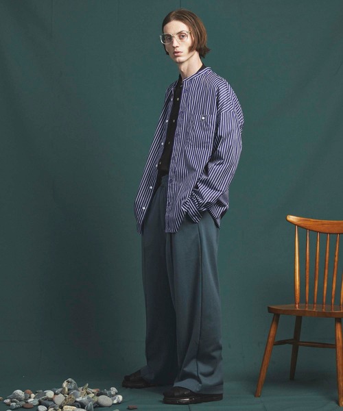 MAISON SPECIAL（メゾンスペシャル）の「《ユニセックスアイテム》ダンボールプライムワイドパンツ 【MAISON SPECIAL/メゾンスペシャル】（スウェットパンツ・メンズ・ブラック/パープル/ブラウン/オフホワイト/グリーン・1/2/0）」の15枚目の写真