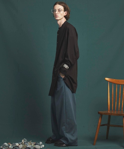 MAISON SPECIAL（メゾンスペシャル）の「《ユニセックスアイテム》ダンボールプライムワイドパンツ 【MAISON SPECIAL/メゾンスペシャル】（スウェットパンツ・メンズ・ブラック/パープル/ブラウン/オフホワイト/グリーン・1/2/0）」の14枚目の写真