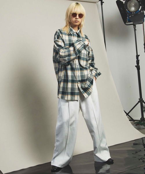 MAISON SPECIAL（メゾンスペシャル）の「《ユニセックスアイテム》ダンボールプライムワイドパンツ 【MAISON SPECIAL/メゾンスペシャル】（スウェットパンツ・メンズ・ブラック/パープル/ブラウン/オフホワイト/グリーン・1/2/0）」の7枚目の写真