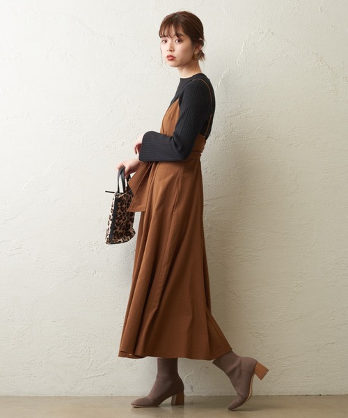 natural couture（ナチュラルクチュール）の「お上品バックパールニット（ニット/セーター・レディース・ブラック/カーキ/ピンク/ライトベージュ・FREE）」の9枚目の写真