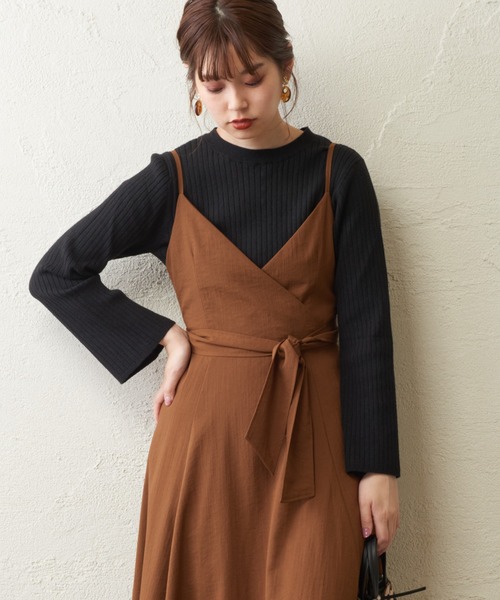 natural couture（ナチュラルクチュール）の「お上品バックパールニット（ニット/セーター・レディース・ブラック/カーキ/ピンク/ライトベージュ・FREE）」の8枚目の写真