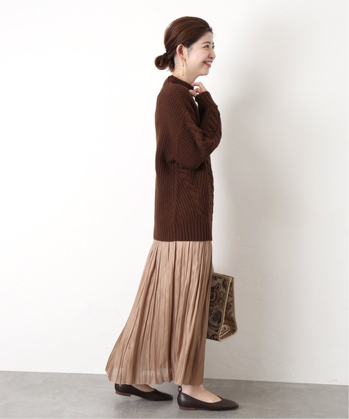 Simplicite（サンプリシテ）の「ハイバルケーブルプルオーバー◆（ニット/セーター・レディース・ベージュ/ブラウン/モスグリーン/ブルー系その他・FREE）」の8枚目の写真