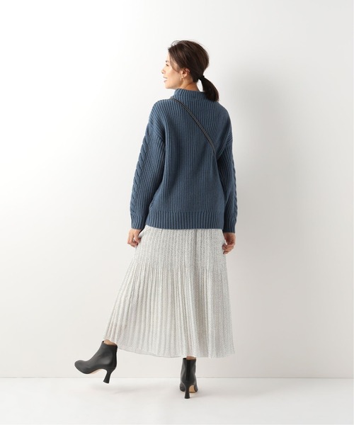 Simplicite（サンプリシテ）の「ハイバルケーブルプルオーバー◆（ニット/セーター・レディース・ベージュ/ブラウン/モスグリーン/ブルー系その他・FREE）」の19枚目の写真