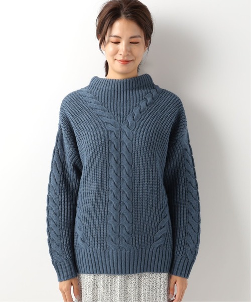 Simplicite（サンプリシテ）の「ハイバルケーブルプルオーバー◆（ニット/セーター・レディース・ベージュ/ブラウン/モスグリーン/ブルー系その他・FREE）」の21枚目の写真