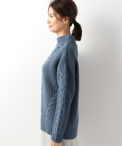 Simplicite（サンプリシテ）の「ハイバルケーブルプルオーバー◆（ニット/セーター・レディース・ベージュ/ブラウン/モスグリーン/ブルー系その他・FREE）」の22枚目の写真