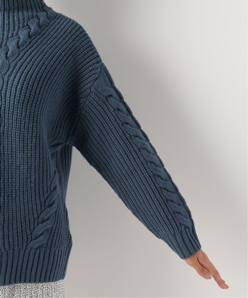 Simplicite（サンプリシテ）の「ハイバルケーブルプルオーバー◆（ニット/セーター・レディース・ベージュ/ブラウン/モスグリーン/ブルー系その他・FREE）」の14枚目の写真