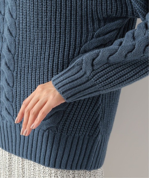 Simplicite（サンプリシテ）の「ハイバルケーブルプルオーバー◆（ニット/セーター・レディース・ベージュ/ブラウン/モスグリーン/ブルー系その他・FREE）」の15枚目の写真