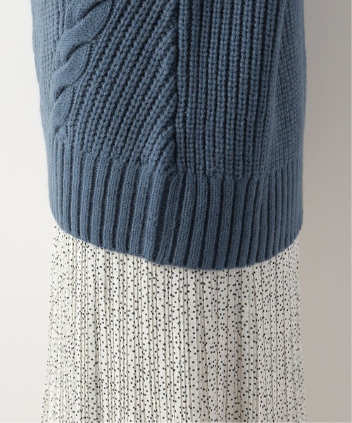 Simplicite（サンプリシテ）の「ハイバルケーブルプルオーバー◆（ニット/セーター・レディース・ベージュ/ブラウン/モスグリーン/ブルー系その他・FREE）」の16枚目の写真