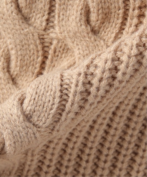 Simplicite（サンプリシテ）の「ハイバルケーブルプルオーバー◆（ニット/セーター・レディース・ベージュ/ブラウン/モスグリーン/ブルー系その他・FREE）」の10枚目の写真