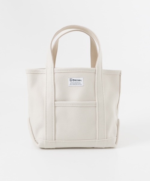 ORCIVAL（オーシバル）の「ORCIVAL　メルトントートバッグ S（トートバッグ・レディース・ライトブルー/ブラック/アイボリー・ONE）」の6枚目の写真