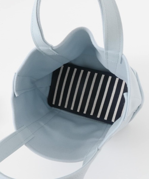 ORCIVAL（オーシバル）の「ORCIVAL　メルトントートバッグ S（トートバッグ・レディース・ライトブルー/ブラック/アイボリー・ONE）」の10枚目の写真