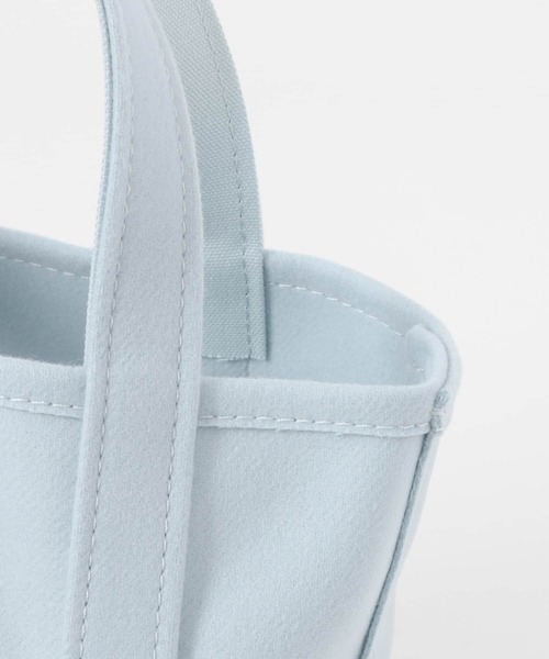 ORCIVAL（オーシバル）の「ORCIVAL　メルトントートバッグ S（トートバッグ・レディース・ライトブルー/ブラック/アイボリー・ONE）」の11枚目の写真