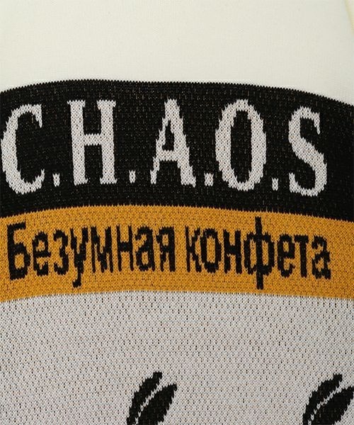 Candy Stripper（キャンディストリッパー）の「CHAOS CANDY ニット（ニット/セーター・レディース・オフホワイト/ブラック・2）」の7枚目の写真