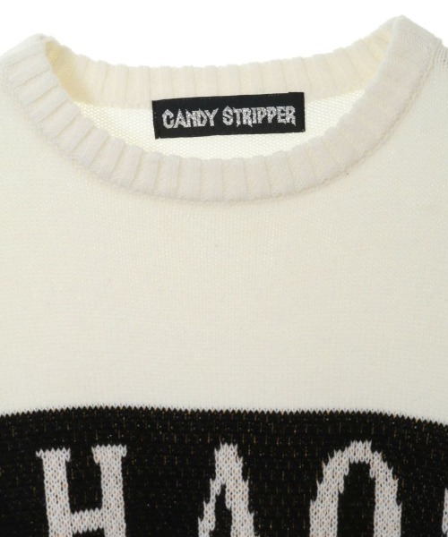 Candy Stripper（キャンディストリッパー）の「CHAOS CANDY ニット（ニット/セーター・レディース・オフホワイト/ブラック・2）」の10枚目の写真