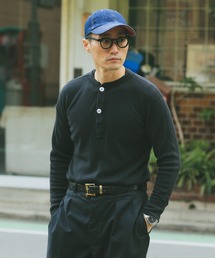 MILITARY（ミリタリー）の「実物 新品 米軍  2ボタン後染めヘンリーネックアンダーシャツ（Tシャツ/カットソー・レディース）」