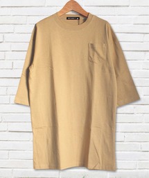 無地 ビッグシルエット 9分袖 ロングワンピース キッズ