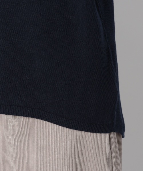 LAKOLE（ラコレ）の「12Gワッフルスリットプルオーバー / LAKOLE（Tシャツ/カットソー・レディース・ネイビー/オフホワイト/カーキ/ベビーピンク・SMALL/MEDIUM）」の16枚目の写真