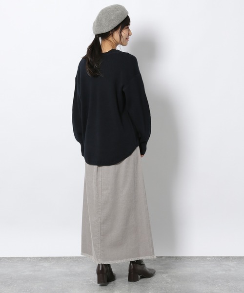 LAKOLE（ラコレ）の「12Gワッフルスリットプルオーバー / LAKOLE（Tシャツ/カットソー・レディース・ネイビー/オフホワイト/カーキ/ベビーピンク・SMALL/MEDIUM）」の15枚目の写真