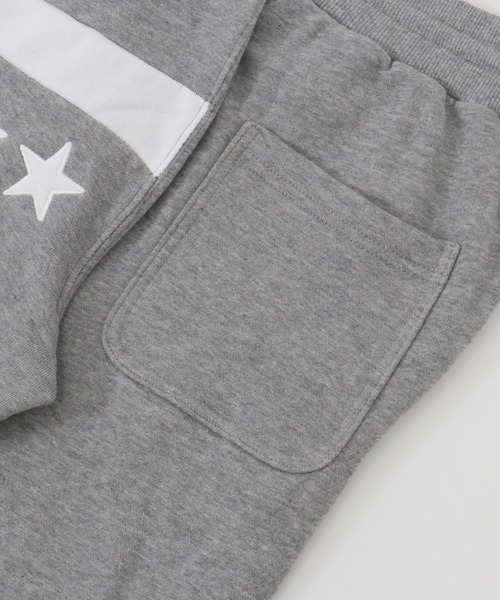 STUD MUFFIN（スタッドマフィン）の「mp8708-CAMBIO別注 STUD MUFFIN ビックMスターパッチワーク ラインリブパンツ（スウェットパンツ・メンズ・ブラック/杢グレー・2/4/3）」の5枚目の写真