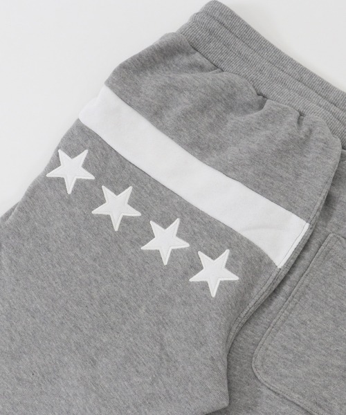 STUD MUFFIN（スタッドマフィン）の「mp8708-CAMBIO別注 STUD MUFFIN ビックMスターパッチワーク ラインリブパンツ（スウェットパンツ・メンズ・ブラック/杢グレー・2/4/3）」の8枚目の写真