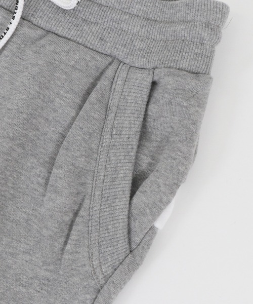 STUD MUFFIN（スタッドマフィン）の「mp8708-CAMBIO別注 STUD MUFFIN ビックMスターパッチワーク ラインリブパンツ（スウェットパンツ・メンズ・ブラック/杢グレー・2/4/3）」の16枚目の写真