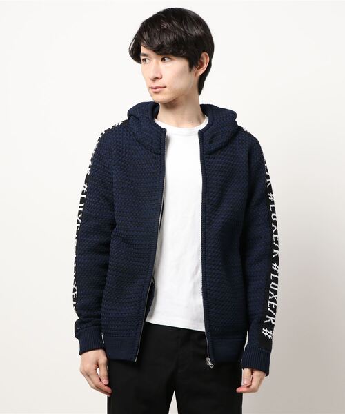 CERCA（チェルカ）の「RM/編み　ZIPパーカー（パーカー・メンズ・ダークグレー/ブラック/ライトグレー/ネイビー・MEDIUM/LARGE）」の6枚目の写真