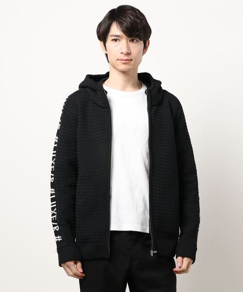 CERCA（チェルカ）の「RM/編み　ZIPパーカー（パーカー・メンズ・ダークグレー/ブラック/ライトグレー/ネイビー・MEDIUM/LARGE）」の8枚目の写真