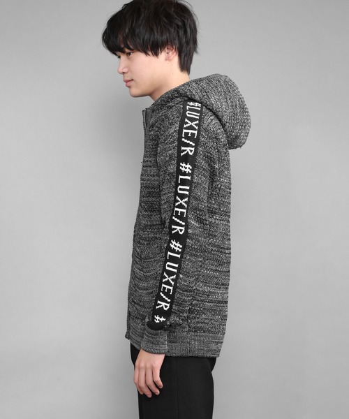 CERCA（チェルカ）の「RM/編み　ZIPパーカー（パーカー・メンズ・ダークグレー/ブラック/ライトグレー/ネイビー・MEDIUM/LARGE）」の11枚目の写真