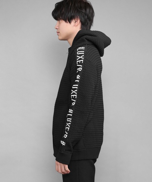 CERCA（チェルカ）の「RM/編み　ZIPパーカー（パーカー・メンズ・ダークグレー/ブラック/ライトグレー/ネイビー・MEDIUM/LARGE）」の13枚目の写真