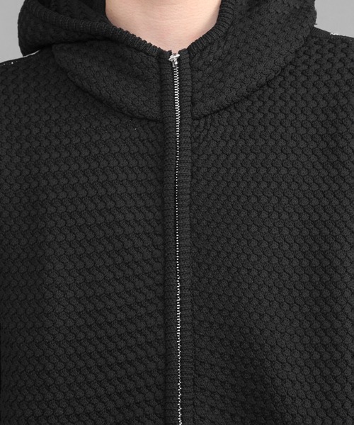 CERCA（チェルカ）の「RM/編み　ZIPパーカー（パーカー・メンズ・ダークグレー/ブラック/ライトグレー/ネイビー・MEDIUM/LARGE）」の15枚目の写真