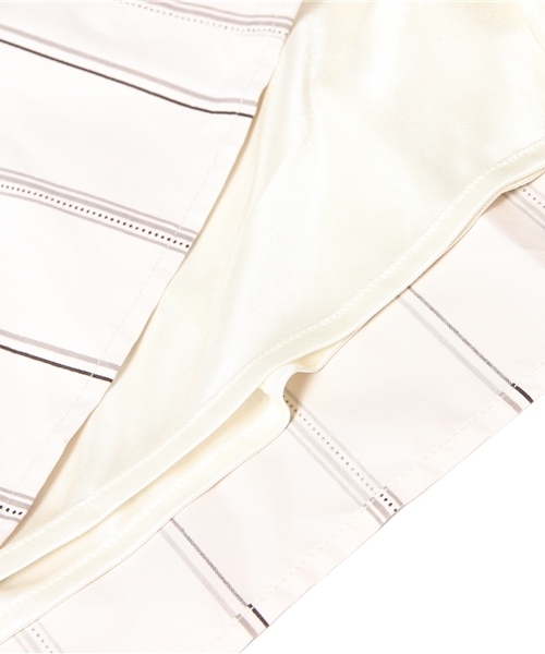 CIAOPANIC（チャオパニック）の「【Ciaopanic】オリジナルストライプ前釦SK（スカート・レディース・ベージュ/ネイビー・FREE）」の5枚目の写真