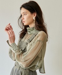 LA BELLE ETUDE | 【Belle vintage】シースルーBACKスリットリボンブラウス(シャツ/ブラウス)
