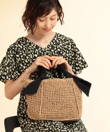 Ray BEAMS | Ray BEAMS / リボン ペーパー トートバッグ(トートバッグ)