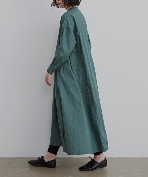 Libra Cue（リブラ キュー）の「コットンプレーンボリュームワンピース（ワンピース・レディース・ベージュ/パープル/グリーン・FREE）」の18枚目の写真