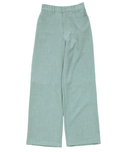 select MOCA（セレクトモカ）の「2021 SS ニースイッチングストレートパンツ（スラックス・レディース・ターコイズブルー/ライム/アイボリー・SMALL/MEDIUM）」の18枚目の写真