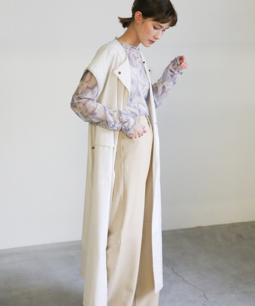 select MOCA（セレクトモカ）の「2021 SS ニースイッチングストレートパンツ（スラックス・レディース・ターコイズブルー/ライム/アイボリー・SMALL/MEDIUM）」の10枚目の写真