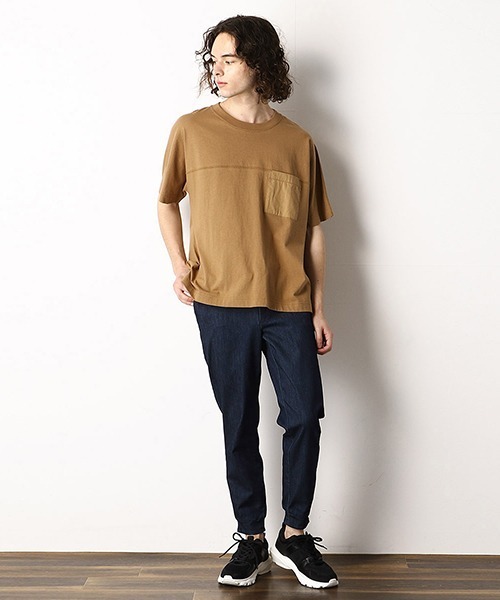 Purple&Yellow（パープルアンドイエロー）の「★ＴＶドラマ着用商品★ デニムジョガーパンツ（デニムパンツ・メンズ・ブルー系その他/ワンウォッシュ/ケミカルウォッシュ・MEDIUM/SMALL/LARGE/X-LARGE/X-SMALL）」の13枚目の写真