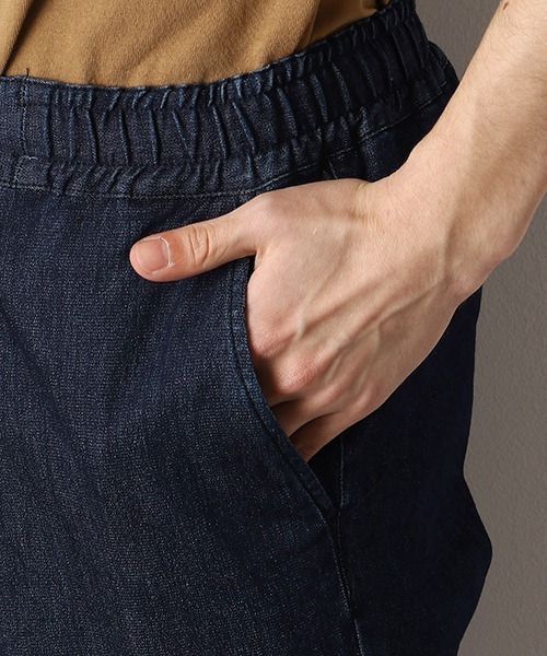 Purple&Yellow（パープルアンドイエロー）の「★ＴＶドラマ着用商品★ デニムジョガーパンツ（デニムパンツ・メンズ・ブルー系その他/ワンウォッシュ/ケミカルウォッシュ・MEDIUM/SMALL/LARGE/X-LARGE/X-SMALL）」の6枚目の写真