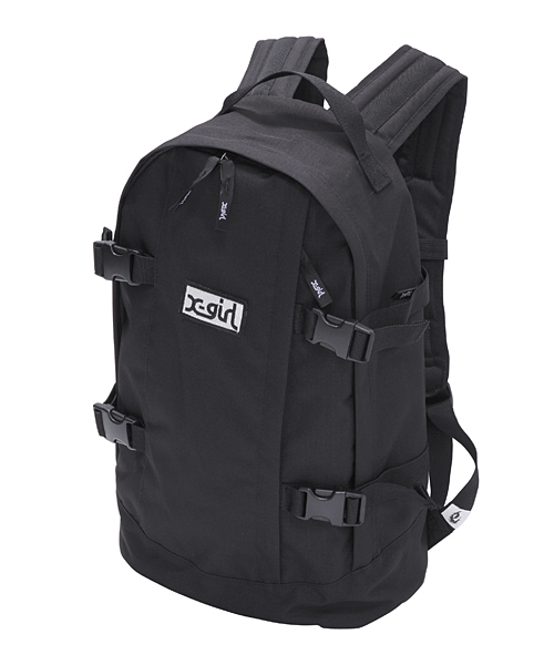 X-girl（エックスガール）の「【SEDA5月号掲載】OUTDOOR BACKPACK（バックパック/リュック・レディース・カモフラージュ/ブラック/レッド/ブルー/ベージュ・ONE SIZE）」の2枚目の写真