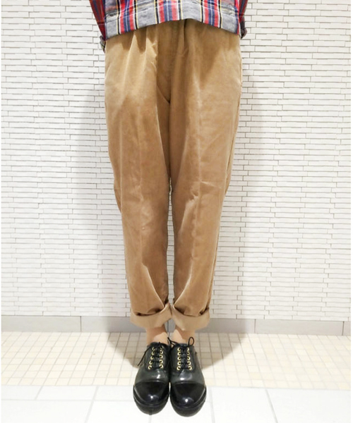 Kastane（カスタネ）の「【Kastane】イージーテーパードパンツ（その他パンツ・レディース・ネイビー/キャメル/その他18/ベージュ/グリーン・FREE）」の2枚目の写真