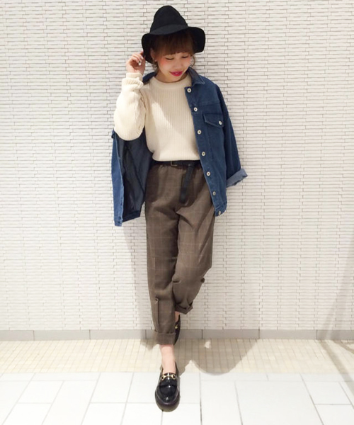 Kastane（カスタネ）の「【Kastane】イージーテーパードパンツ（その他パンツ・レディース・ネイビー/キャメル/その他18/ベージュ/グリーン・FREE）」の6枚目の写真