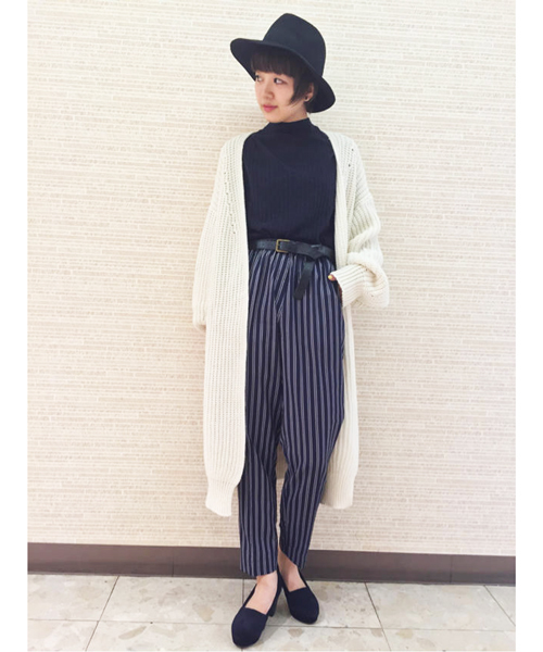 Kastane（カスタネ）の「【Kastane】イージーテーパードパンツ（その他パンツ・レディース・ネイビー/キャメル/その他18/ベージュ/グリーン・FREE）」の7枚目の写真